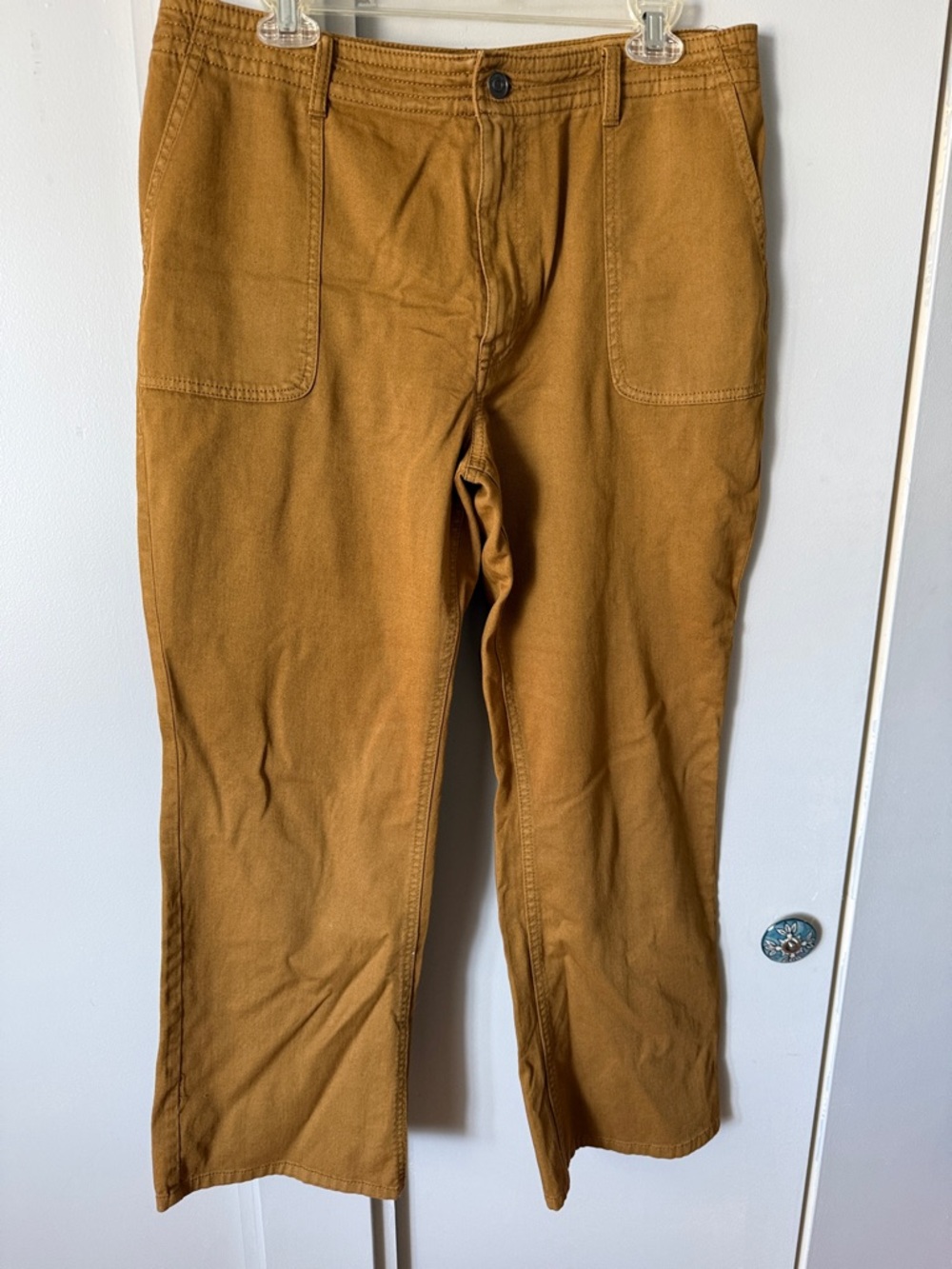 NWOT size 14 Prana Women's Boot Cut Pants in Mustard Brown
